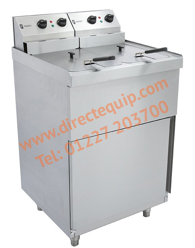 Parry NPDPF9 Twin Tank Electric Pedestal Fryer 2 x 9Ltr 9kW
